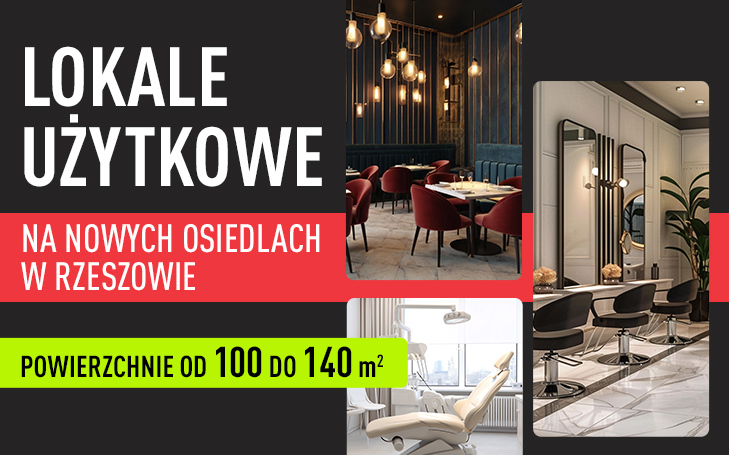 Wolne lokale użytkowe na nowych osiedlach w Rzeszowie!